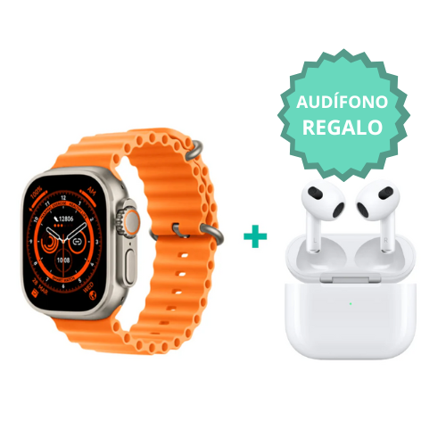 Smart Watch 8 Ultra + Audífonos